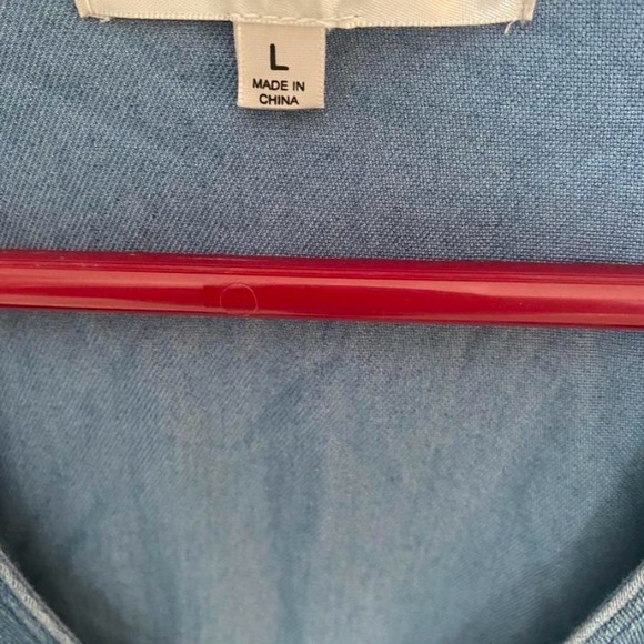 Madden Girl Light Blue Denim Vest - Picture 3 of 3